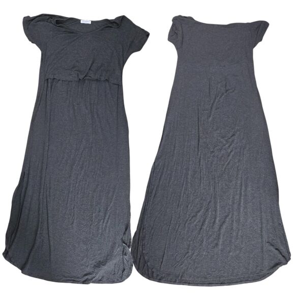 10pc Maternity Clothing Lot All Medium Nursing Tops Dresses Pants Bra - Picture 6 of 13